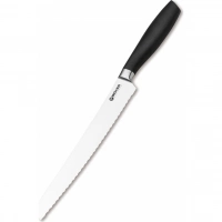 Кухонный хлебный нож Bker Core Professional Bread Knife, 220 мм, сталь X50CrMoV15, рукоять пластик купить в Брянске