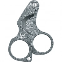 Нож для сигар Fox Damascus Figaro Cigar Cutter, сталь дамаск, рукоять дамаск купить в Брянске