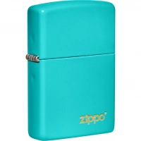 Зажигалка Classic Flat Turquoise ZIPPO Logo купить в Брянске