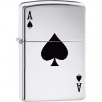 Зажигалка ZIPPO Armor™  Туз с покрытием High Polish Chrome купить в Брянске