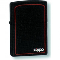 Зажигалка ZIPPO Classic с покрытием Black Matte, латунь/сталь, чёрная с лого, матовая, 36x12x56 мм купить в Брянске