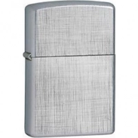 Зажигалка ZIPPO Linen Weave с покрытием Brushed Chrome, латунь/сталь, серебристая, матовая, 36x12x56 мм купить в Брянске